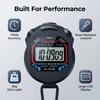 Digital Stopwatch Handheld Sports Timer Waterproof Multifunctional Stop Watch for Running Swimming Hiking Outdoor Competition