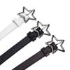 Pu Leather Pentagram Buckle Waistband Elegant Waistbands For Women Girls Sweet Dress Pants Decoration Waist Belt