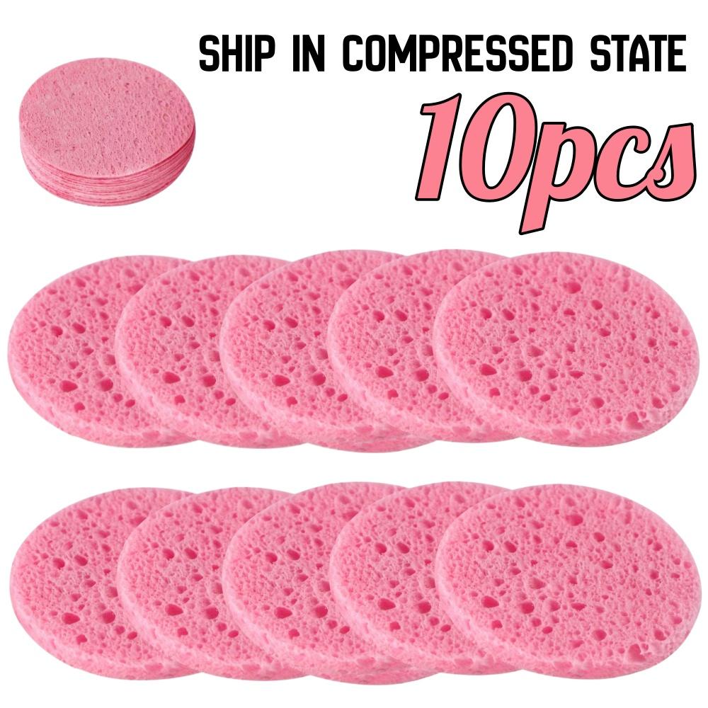 10/30pcs Compressed Facial Sponges SPA Face Cleaning Sponge Makeup Removal Exfoliating Pads for Cosmetologists Skin Massage Tool