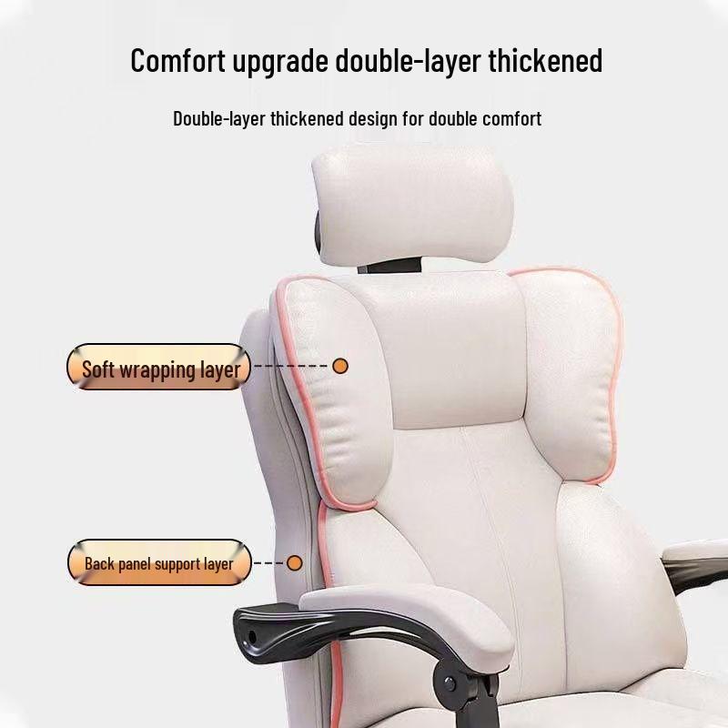 Ergonomic Computer & Gaming Chair - Comfortable Office Chair for Long Sitting, Ideal for Dormitory and University Students.