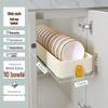 Miflame Kitchen Narrow Cabinet Pull-Out Dish Rack