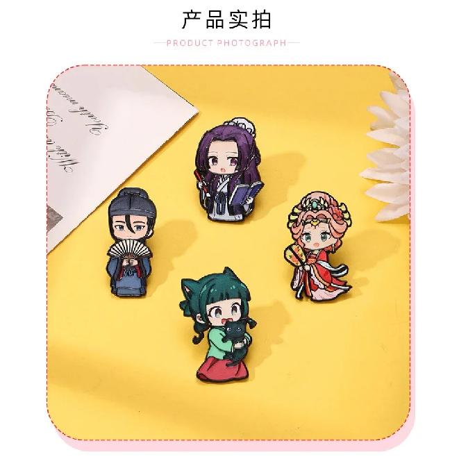HOT New Drug House Girls' Twittering Cartoon Brooch Cat Cat Ren's Anime Animation Peripheral Badges Clothing Bag Decoration Gift