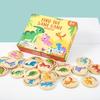 Dinosaur Match: Children's Educational Memory Game & Wooden Toy