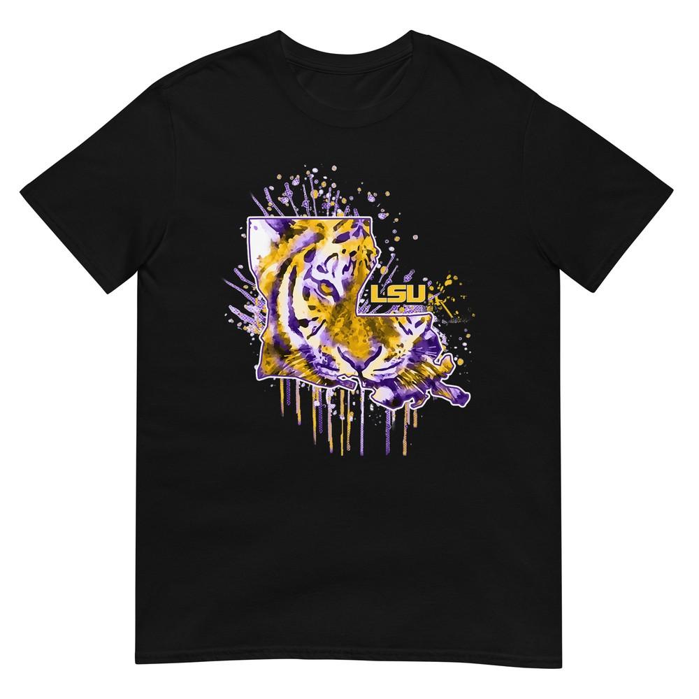 Футболка LSU Tigers с изображением половины морды тигра M