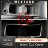 ABS Chrome Car Console Water Cup Nálepka rámu Dekorační lišta pro Chevrolet Cruze Sedan Hatchback 2009 - 2015