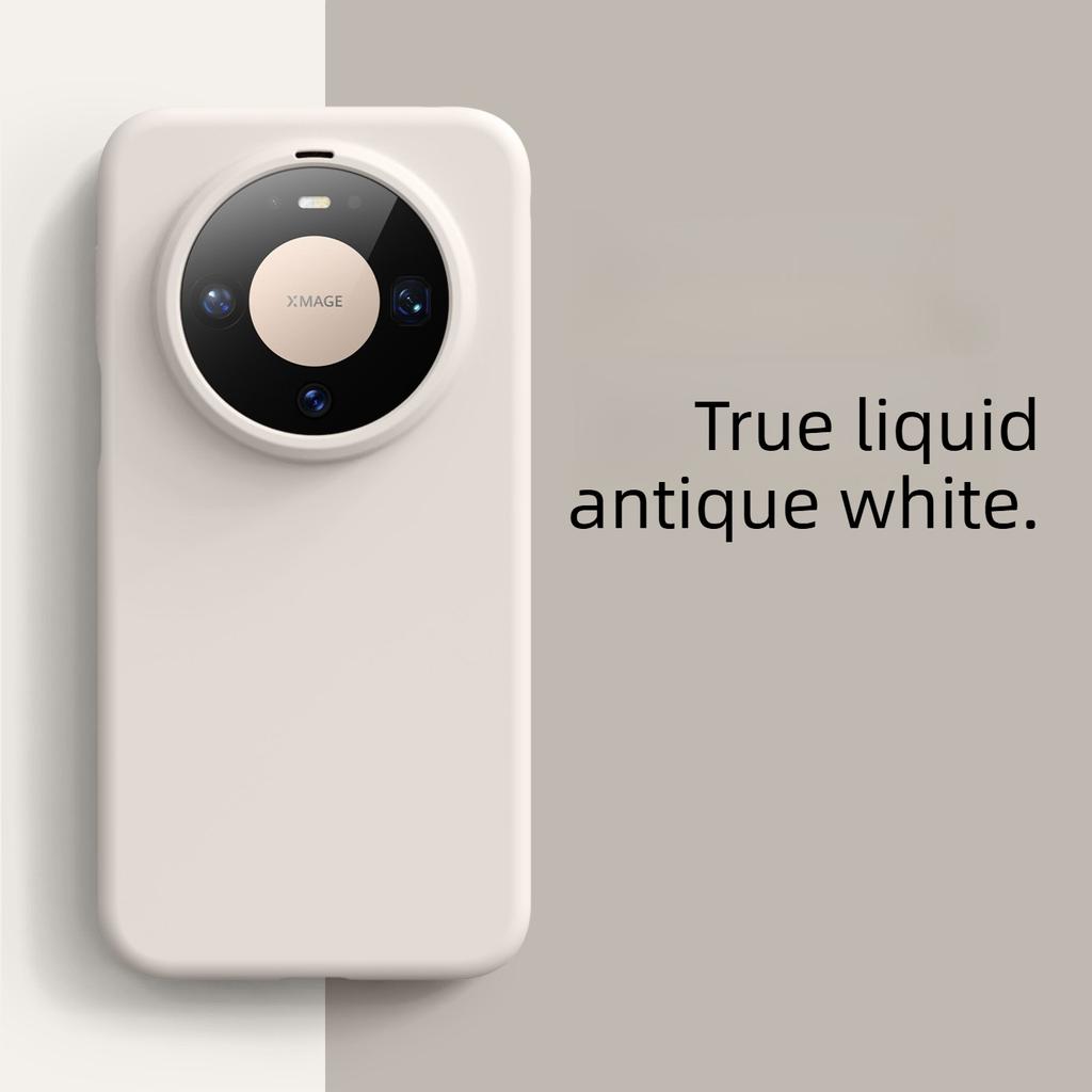 Large-pore Liquid Silicone Case for Huawei Mate 80 Pro, Skin-feeling Pura80pro Solid Color Shockproof Soft Case