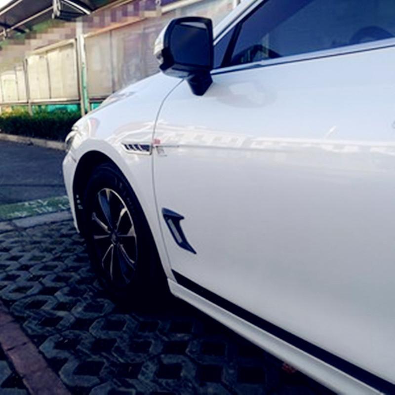 2Pcs Car Side Air Vent Stickers Modification Ventilation Grille Cover Side Air Intake Cover Hood Decoration Car Accessories