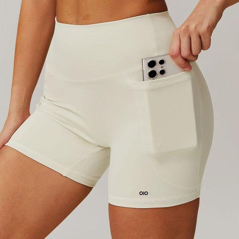 Oiob Three Points Yoga Pants Women's Fitness Shorts Hip Lifting High Strength Training Exercise Running Cycling Pants with Pockets