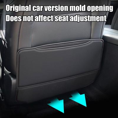 Almofada anti-chute de couro pu, protetor de assento traseiro de carro, universal, anti lama, almofada de sujeira com proteção de armazenamento, produto para assento de carro