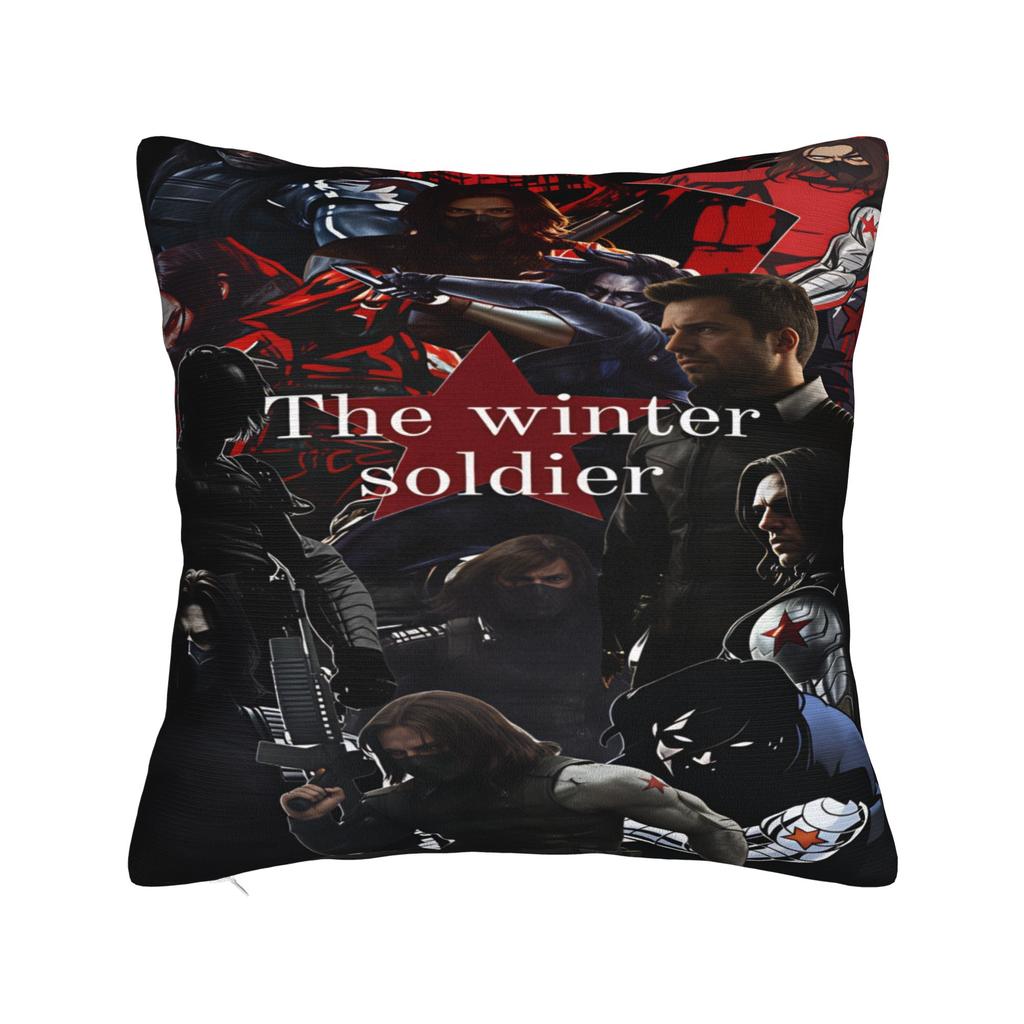Bucky Barnes Winter Soldier Pillow Case Soft Pillow Cover For Sofa Home Decoration Fashion Pillowcases