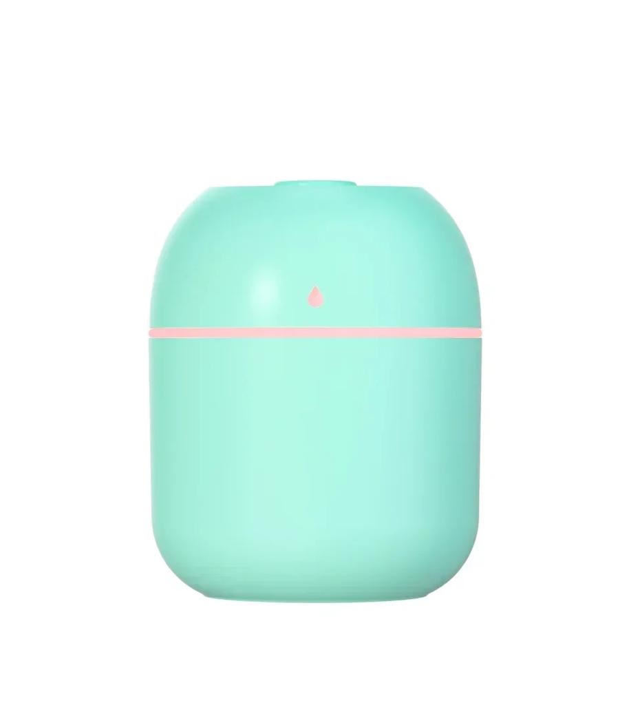 Mini Humidifier USB Plug Nanoscale Silent Streaming Ambient Light 330ML Mist Adjustable Portable For Car Office Household