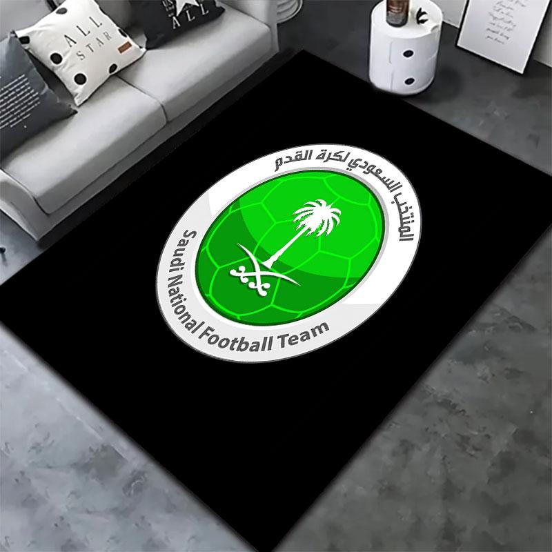 Saudi Arabia National Football Team Carpet Rug for Living Room Bedroom Home Sofa Decoration,Kids play Non-slip Floor Mat