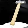 Wooden Handle Mini Hammer Round Head Double-Faced Hammer Ball Peen Hammer  Household