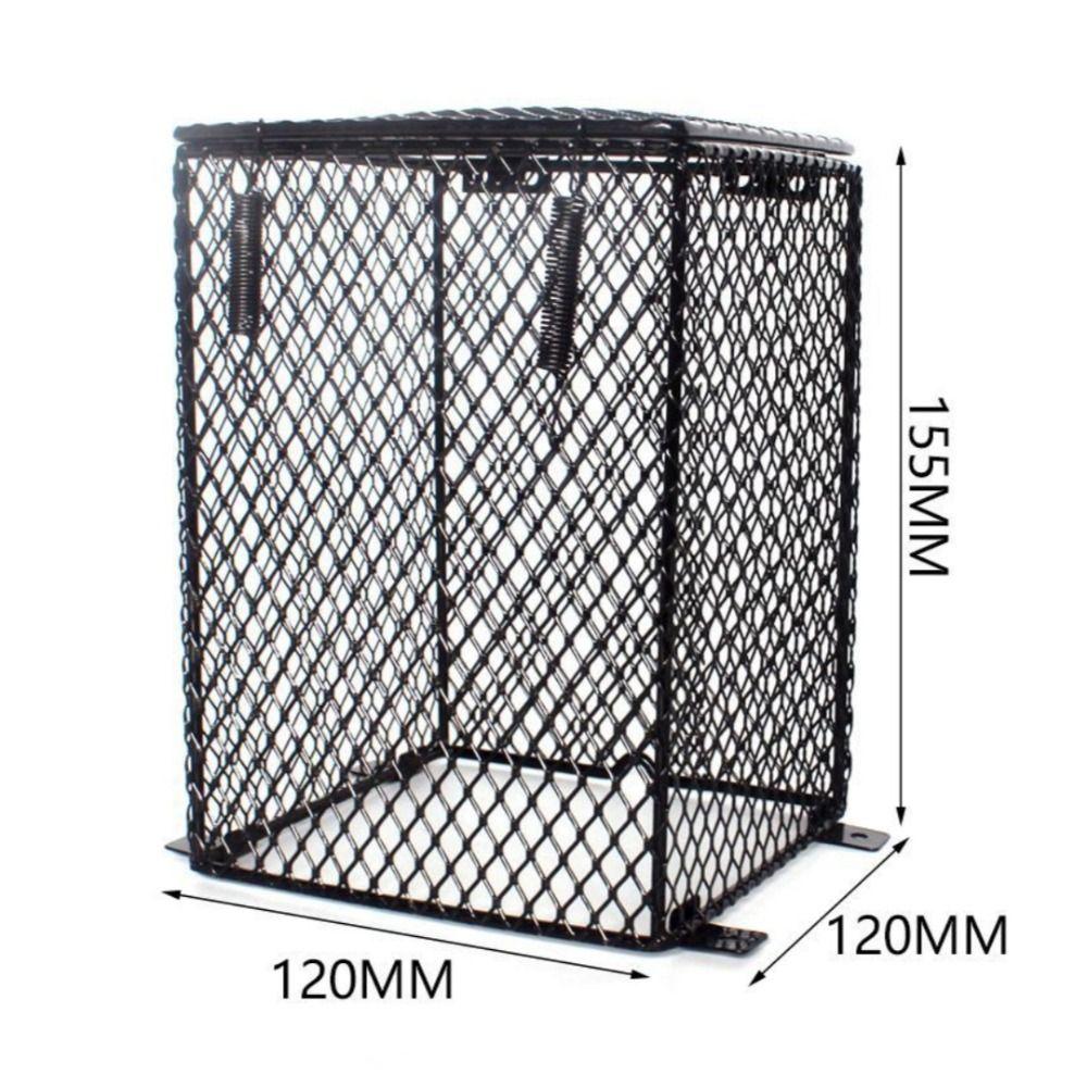 Mesh Design Heat Lamp Guard Anti Scald Cuboid Shape Heating Lampshade Day Night Use Ceramic Heat Bulb Lampshade Heating System