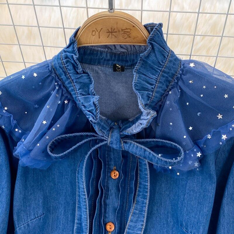 Thin Ripening Wind White Neckline Lace Lace Gauze Patchwork High-end and Slim Hemline Dress