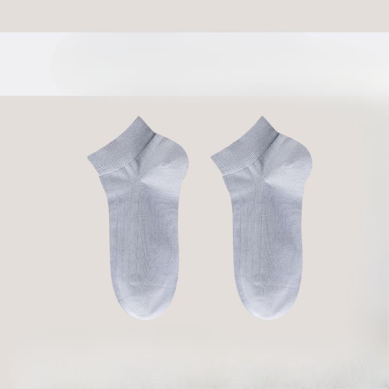 Business Solid-color Socks, Men's Short Socks, Pure Cotton Summer Anti-odor and Sweat-absorbing, Autumn and Winter Casual Low-top Sports Socks
