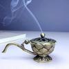 Metal Lotus Incense Burner Hollow Out Aromatherapy Stove Incense Holder  Home Interior Decoration