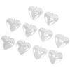 5Pcs Clear Fillable Ball Transparent Heart Shape Plastic Ornaments for DIY Crafts Christmas Tree BirthdayS