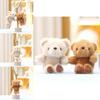 Plüschbär Schlüsselanhänger mit superweichem Kurzplüsch für Mädchen Geschenk und Taschenanhänger