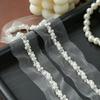 Rhinestone Pearl Beaded Trim Width 3.5/4cm Lace Trim Lace Trim Ribbon  DIY Sewing