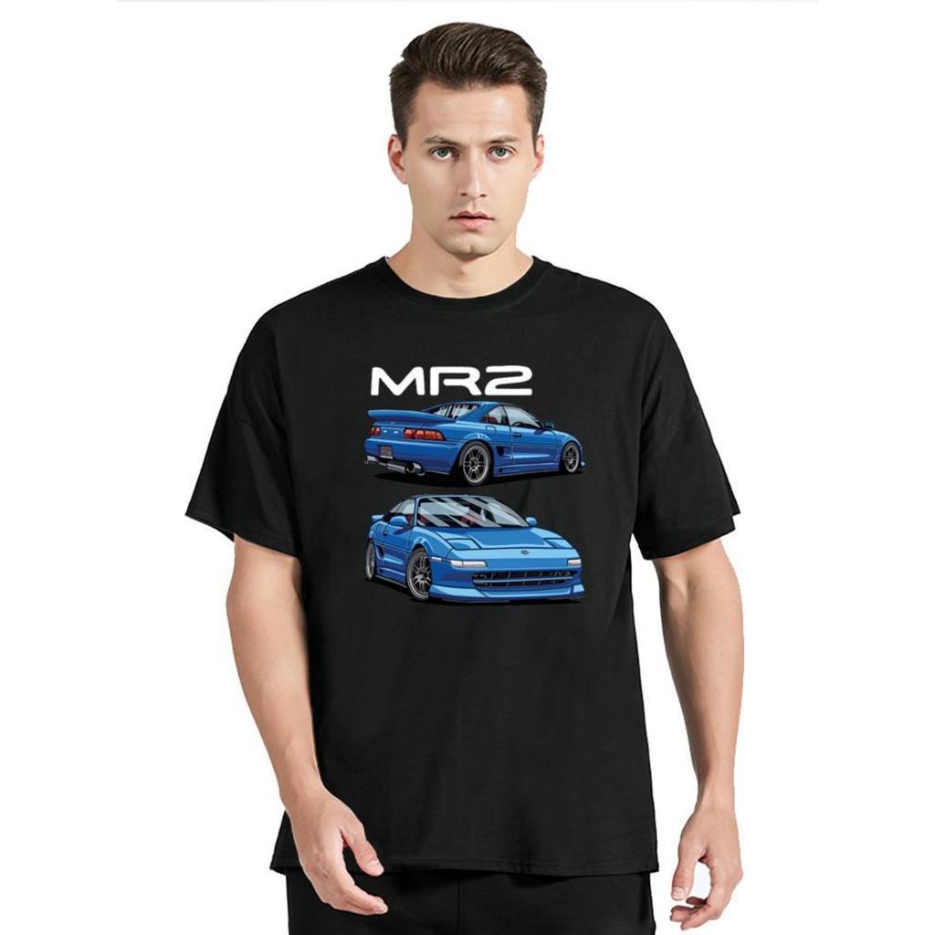 2024 MR2 SW20 JDM Car T-Shirt Men Cotton T Shirt Funny Tees Graphic Men's Clothing Oversized Tshirt Tops Cotton Sports Fitness