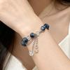 Flowing Moon Galaxy Star Suspension Bracelet for Women, Star Design Niche White Sweet Fashion Bracelet Student Versatile