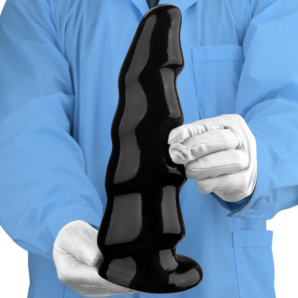 Black PVC Dildo Simulated Penis Anal Plug with Suction Cup Fisting Sex Toy Strap on Cock Big Dick Realistic Cock
