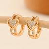 Gold Multi-Style Zircon Hoop Earrings for Women