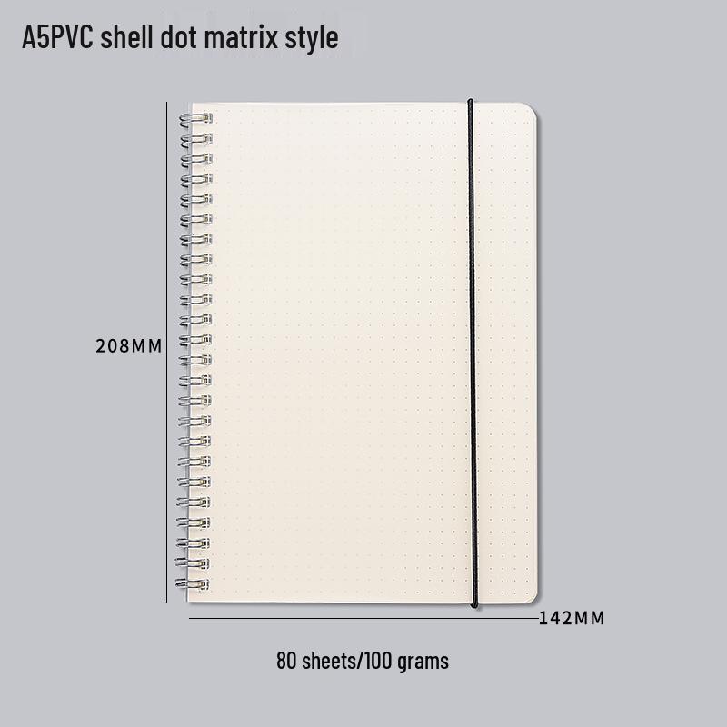 A5 Loose-Leaf Detachable Error Notebook with 6-Hole A4 Paper, Clip-On Shell, and A6 Inner Page Buckle Ring.