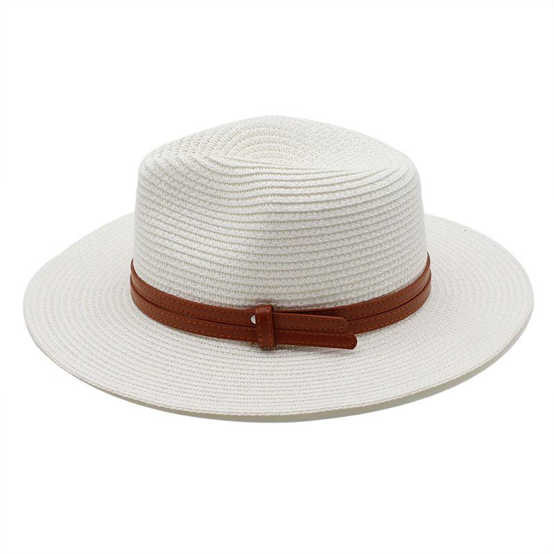 Neuer Panama Weicher Formbarer Strohhut Sommer Damen Herren Breiter Rand Strand Sonnenhut UV-Schutz Fedora Hut Chapeu Feminino 2024 Neu