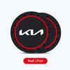 BXZE2 For KIA 2Pcs Car Coaster Water Cup Bottle Holder Mat Anti-slip Pad Rio K5 K2 Sportage Ceed Sorento Picanto Stinger Soul