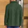Men's V-Neck Knit Button-Front Cardigan Jacket