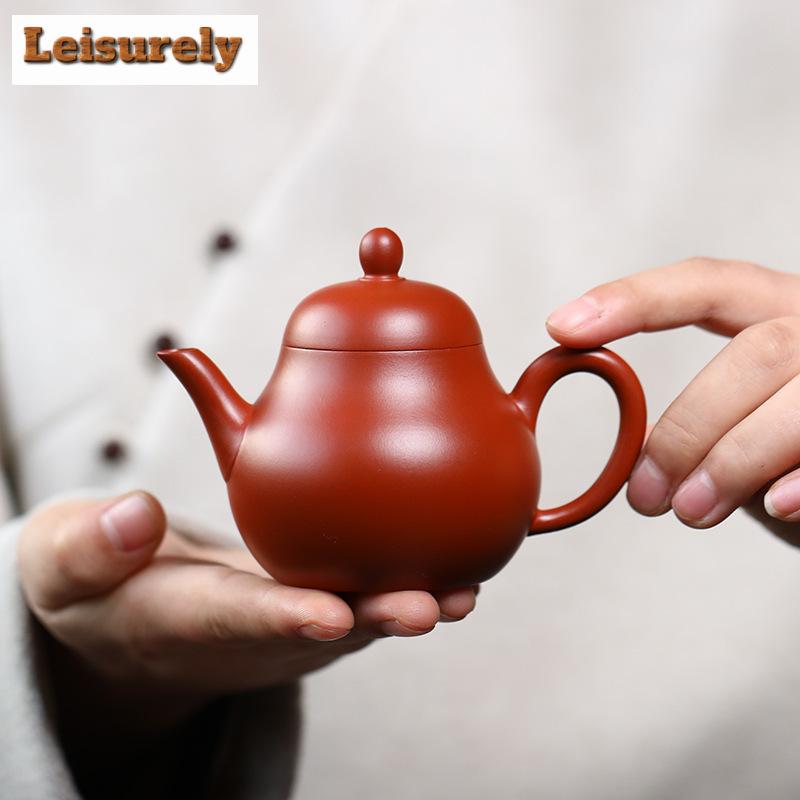 140ml autentic Yixing violet lut ceai Dahongpao în formă de pară oală manuală filtru frumusețe fierbător tradiție Puer set băuturi cadou