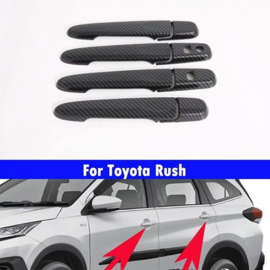 4 Car handle cover carbon fiber For Rush 2018-2024