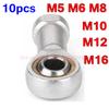 10PCS M5 M6 M8 M10 M12 Female Oscillating Right Left Thread Fish Eye Rod End Joint Machine Ball Bearing