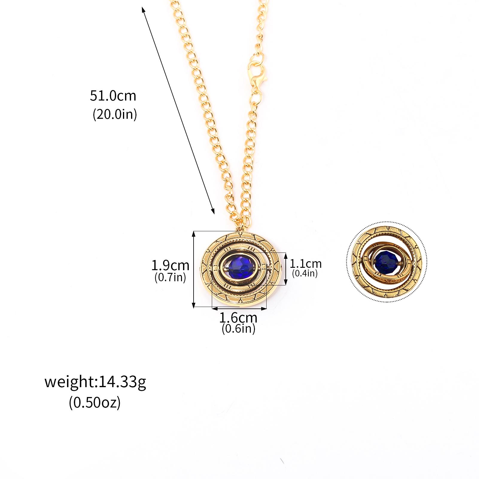 Ekko Jinx Necklace Anime Arcane Powder Rotating Hex Crystal Pendant Piltover Cosplay Prop Gift
