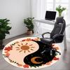 1pc Sun Moon Yin Yang Carpet, Round Non Slip Durable Large Size Office Carpet, Suitable for Office