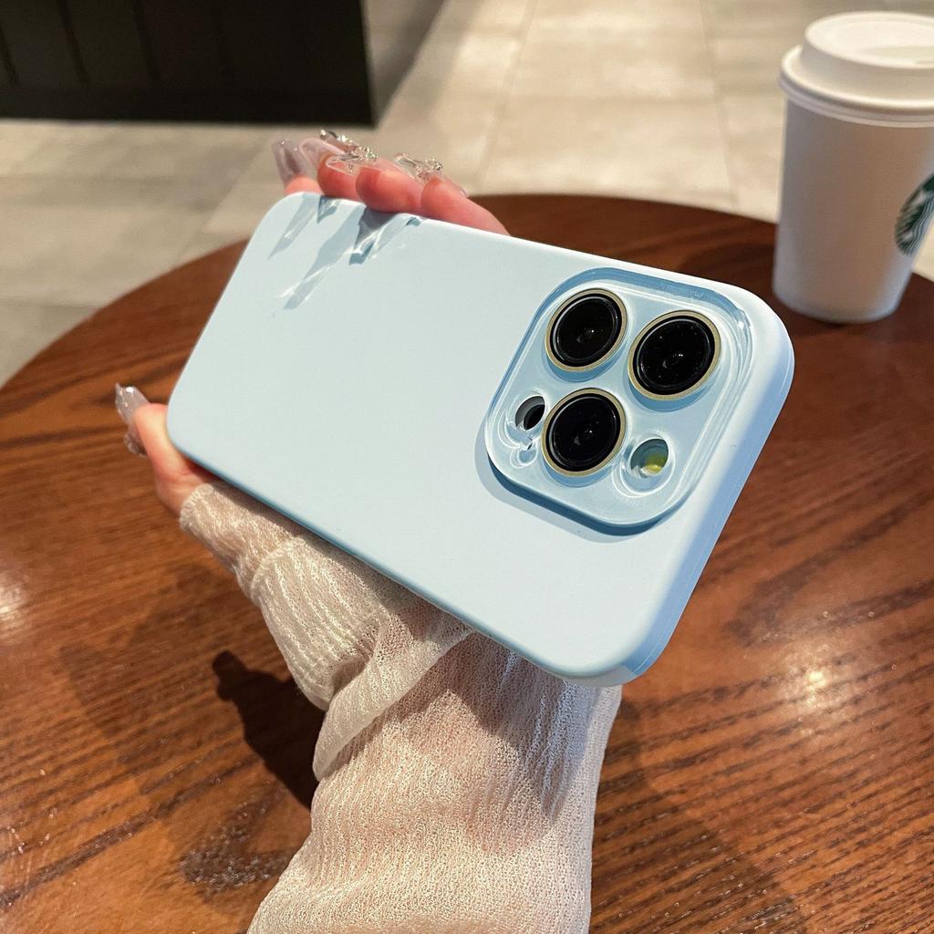 Liquid Silicone Phone Cases for IPhone16promax and All Inclusive Phone Cases with Built In Lens Film for Apple 15