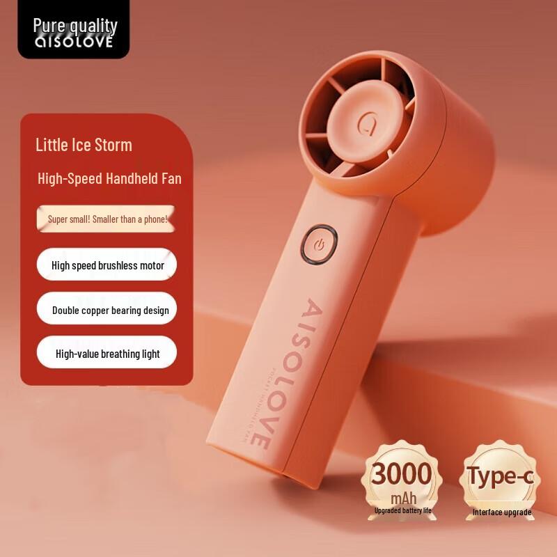 AISOLOVE F02 Portable Handheld Mini Fan