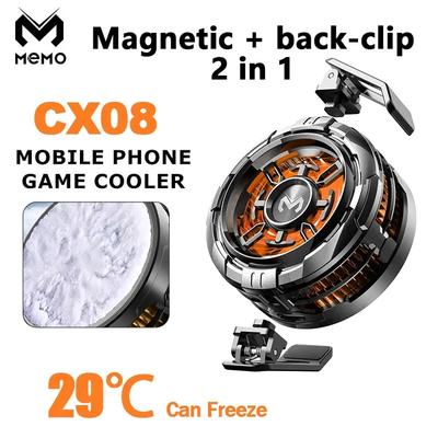 MEMO CX08 Handy-Eiskühler Magnetischer Kühlventilator Hülle Kühler Für PUBG Gaming Rückclip Kühlkörper Für Smartphones