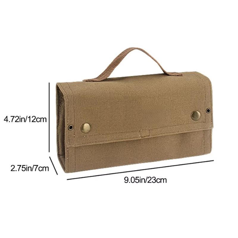 Kosibate Outdoor Camping Portable Picnic Barbecue Seasoning Spice Bottle Storage Bag (Only Bag)