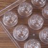 21-Cavity Transparent Plastic Chocolate mold Valentine's Day Rose & Lips Shape DIY Jelly Pudding Sugar Baking Tool YMY