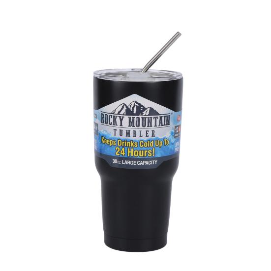 Stainless Steel Ice Cup 900ML Large Capacity Insulation Tumbler with Straw Car Coffee Cup for Hot Cold Drinks Water Tea Milk Office Outdoor