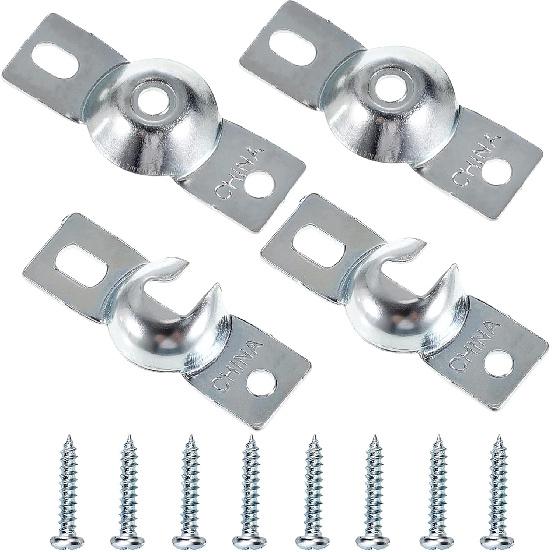 Sumnacon Metal Window Shade Brackets-4PCS Roller Shade Hardware ide Mount with Screws,Sturdy Roller Shades Bracket for Living Room,Bedroom,Offices
