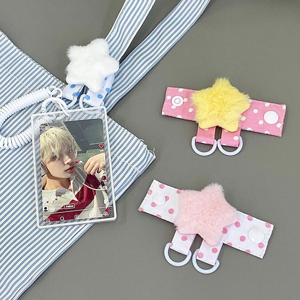 Kawaii Plüsch Flügel Taschengurt Verlängerer Niedlicher Stern Taschengurt Verlängerer Mit Doppelring Tasche Organizer Für Kpop Fotokarten Halter