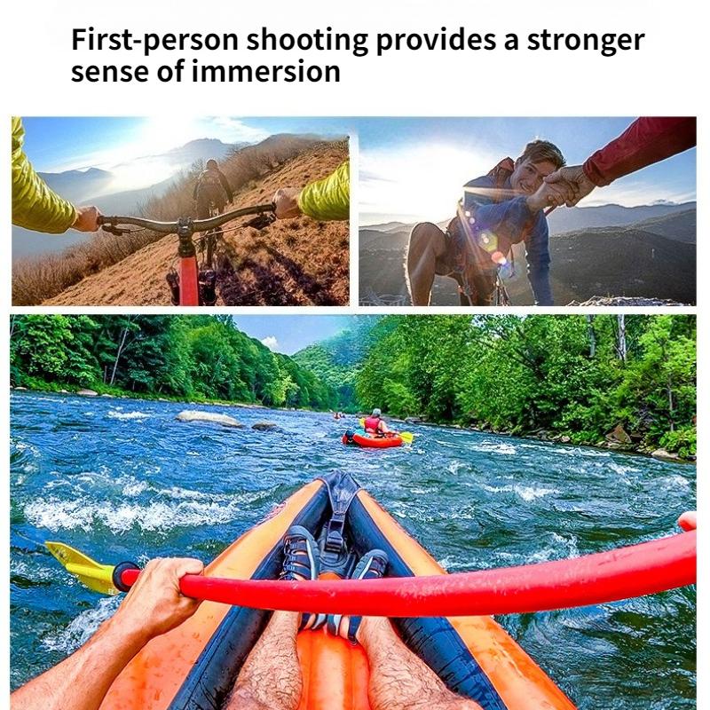 8 In 1 Action Camera Accessory Kit First Person View Neck & Chest Mount Strap For Cycling Hiking Boating Travel