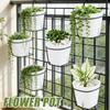 4/1x Self Watering Planter Pot Outdoors Plants Plastic Plant Pots Home Lazy Flowerpot with Water Level Garden Decor Supplies
