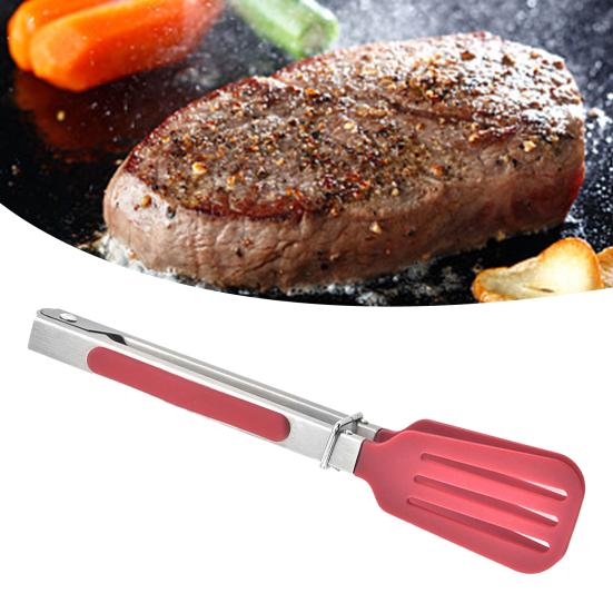 7 Inch Multi-purpose Food Tong Ergonomic Design Comfortable To Hold Good Toughness Cooking Tong for Kitchen