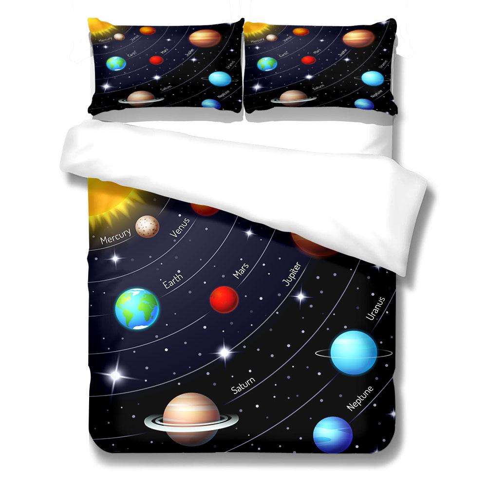 

Комплект пододеяльника Луна Земля Королевский Квин Двуспальный Полный Твин Односпальный Размер Комплект постельного белья 140x210cm