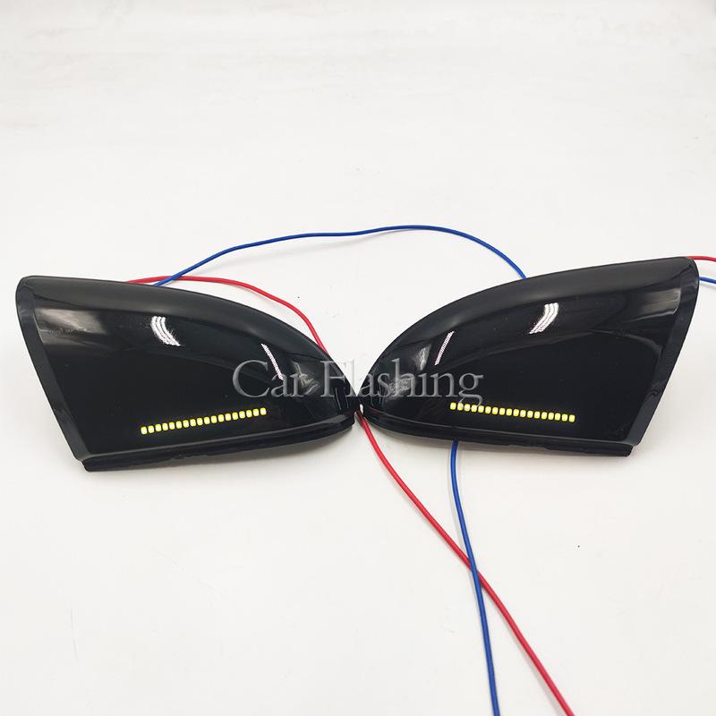 For Dodge Ram Pickup Truck RAM1500 2500 Reverse Mirror Turn Signal, Rearview Mirror LED Flow Light